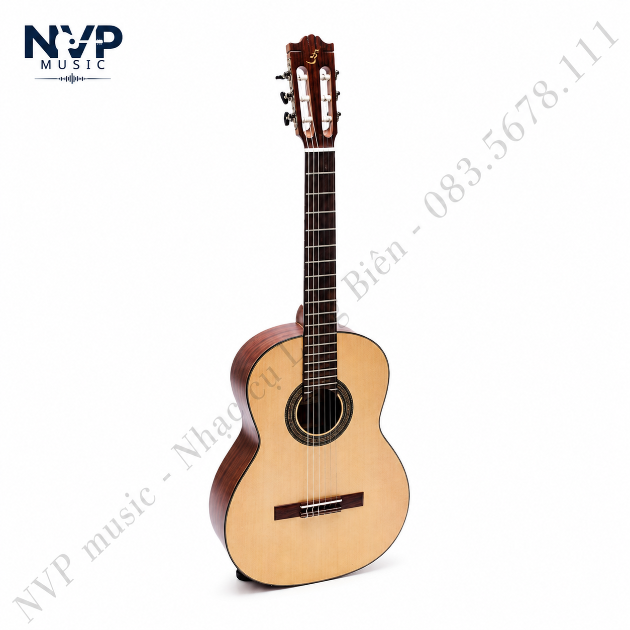 Đàn Guitar Classic Ba Đờn C-300 mặt gỗ Thông Sitka hoặc Cedar, lưng hông Hồng Đào cao cấp, dây R18, khóa Japan và ty chống cong cần. Phù hợp cho người chơi guitar cổ điển trung cấp và cao cấp.