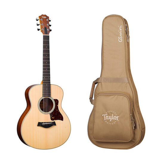 Đàn Guitar Acoustic Taylor GS Mini Rosewood với mặt gỗ Solid Sitka Spruce, lưng hông Indian Rosewood, thiết kế nhỏ gọn và âm thanh vượt trội. Phù hợp đệm hát, fingerstyle và du lịch.