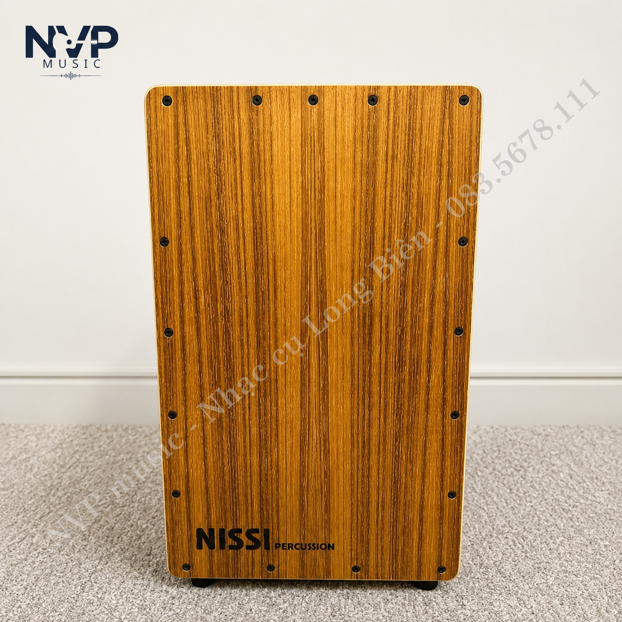 Trống Cajon NISSI CJBGO-T68 tích hợp Cajon, Bongo và Djembe trong cùng một thiết kế. Âm bass sâu, snare rõ nét, phù hợp biểu diễn acoustic và sân khấu chuyên nghiệp.