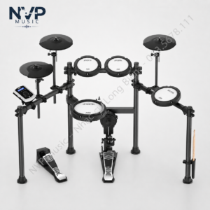 Trống Điện Tử Aroma TDX22II với Snare Mesh Dual Trigger 8 inch, 500 âm thanh, Bluetooth, USB MIDI và Metronome. Phù hợp cho học tập, luyện tập và biểu diễn.